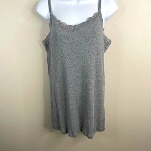 Faded Glory Y2K Womens Spaghetti Strap Lace Layering Top XLarge Grunge Casual